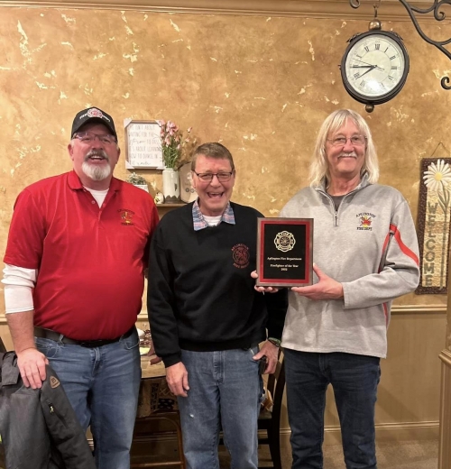 Huisman named Aplington Firefighter of the Year Parkersburg Eclipse